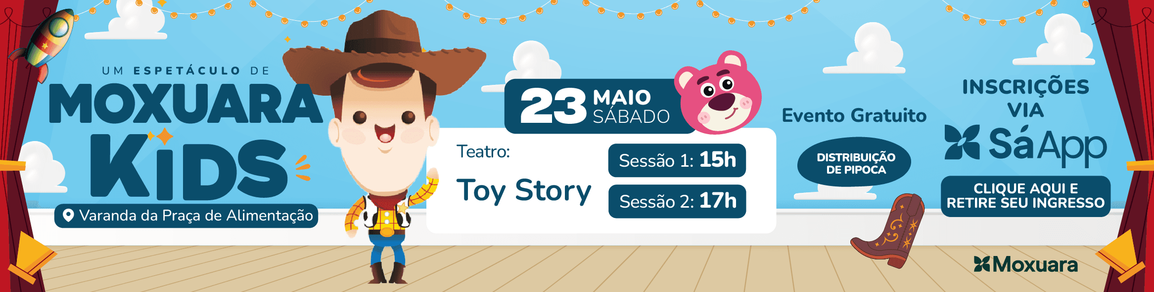 Imagem de banner da novidade Moxuara Kids | Toy Story