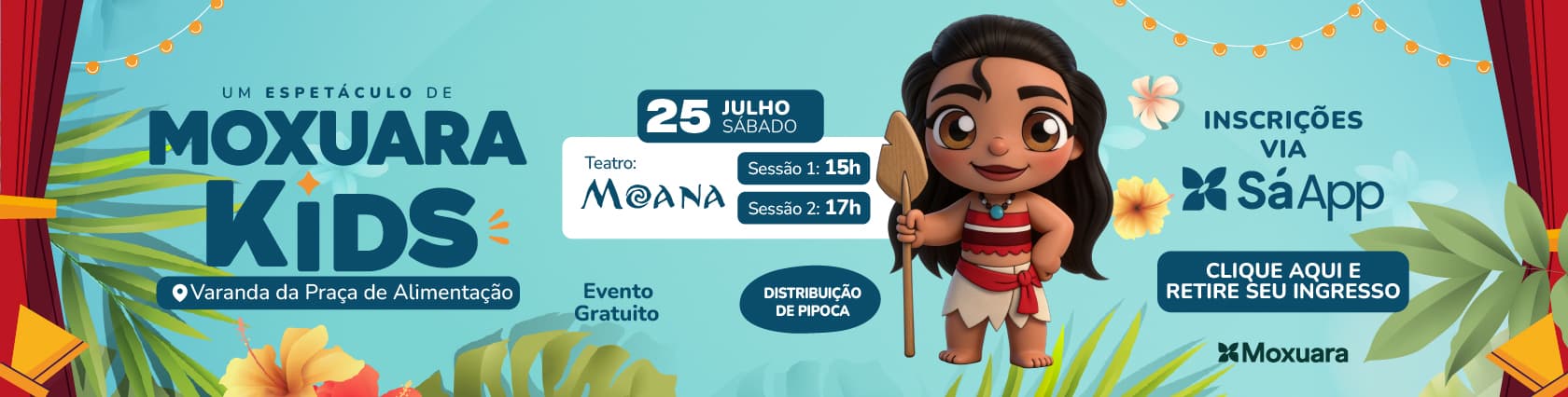 Imagem de banner da novidade Moxuara Kids - Moana